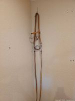 Bridle assembly hanging on wall