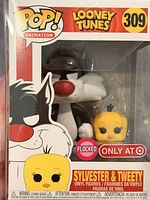 Front view of boxed Funko Pop! #309 Sylvester & Tweety