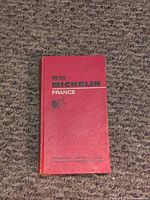 Front cover of 1979 Michelin France guidebook