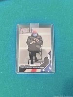 Front of the Bernie Sanders Topps Now card in holder