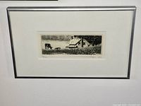 framed block print front view
