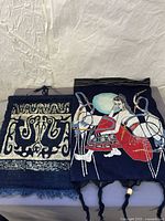 Both textile panels side by side