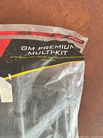Front of sealed Metra bag showing GM Premium Multi-Kit labeling
