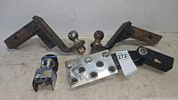 Group shot of all five hitch components