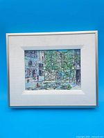 Framed painting front view