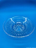 Full view of clear Waterford Lismore crystal serving bowl