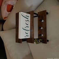 Shelf shown holding decorative items to illustrate use