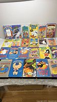 Full layout of all VHS tapes