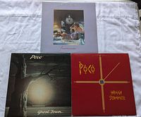 Front view of all three Poco album covers
