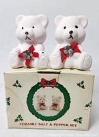 Front view of both teddy bear shakers on box