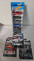 All packages together: 5-car pack plus three Fast & Furious singles