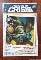 Front cover of Heroes in Crisis #2 bagged and boarded
