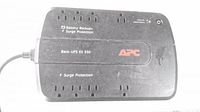 Top view showing APC Back-UPS ES 550 label, eight outlets and overall wear