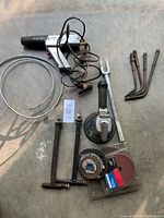 Group shot of all tools laid out on floor