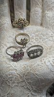 All four rings on display hand