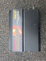 Top view showing Eliminator 1200W branding on inverter