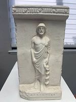 Full view of plaster relief plaque front