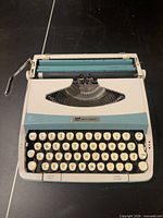 Front view of Smith-Corona Corsair 710 typewriter showing keys and body