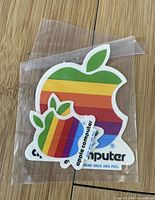 Front view of three decals inside plastic sleeve