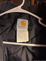 Carhartt inner neck tag and lining