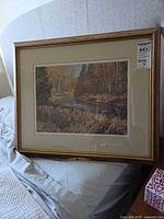 Framed print front view showing frame and mat