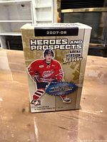 Front of sealed Heroes and Prospects Arena Version blaster box
