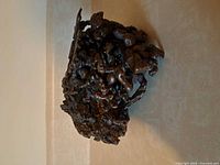Oblique view of entire native copper mass showing nodular surface