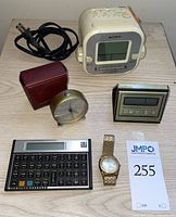 All five items arranged on tabletop