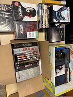 Assorted TV series DVD and Blu-ray box sets including Power Season 6 and Dexter 5-8 plus additional titles in cartons