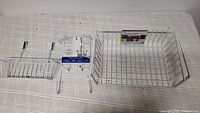 Large basket, small basket, iron holder laid out
