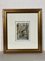 Full view of framed artwork
