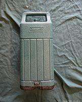 Green textured Coleman carrying case front view