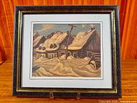 Framed A.Y. Jackson Artagraph reproduction, full view