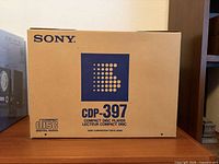 Front of Sony CDP-397 retail box