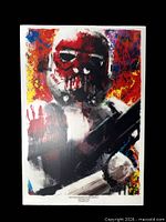 Full view of mounted Stormtrooper poster