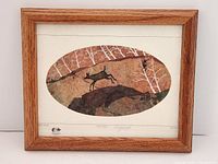Front view of framed limited edition Leo Yerxa print