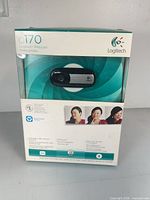 Front of boxed Logitech C170 webcam