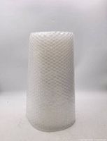Bubble wrap roll standing upright