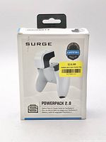 Front of retail box showing Surge PowerPack 2.0 branding and PS5 compatibility