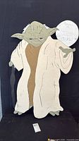 front view of full Yoda cutout with speech bubble