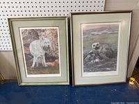 Both framed prints side by side showing overall condition and frames
