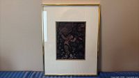 Front view of framed artwork