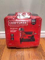 Front of sealed Craftsman carrying case with product image and branding