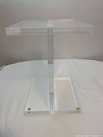 Front view of full acrylic stand
