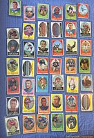 Full layout of all 41 1958 Topps football cards