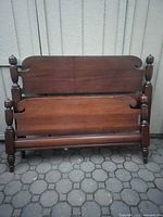 Headboard and footboard front view