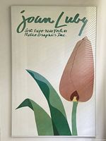 Full view of framed Joan Luby tulip poster