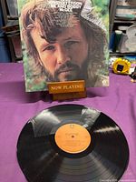 Front cover portrait of Kris Kristofferson with shrink wrap visible