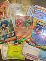 Spread of Korean Pokémon cards showing variety and foils