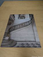 Front view of mounted staircase print